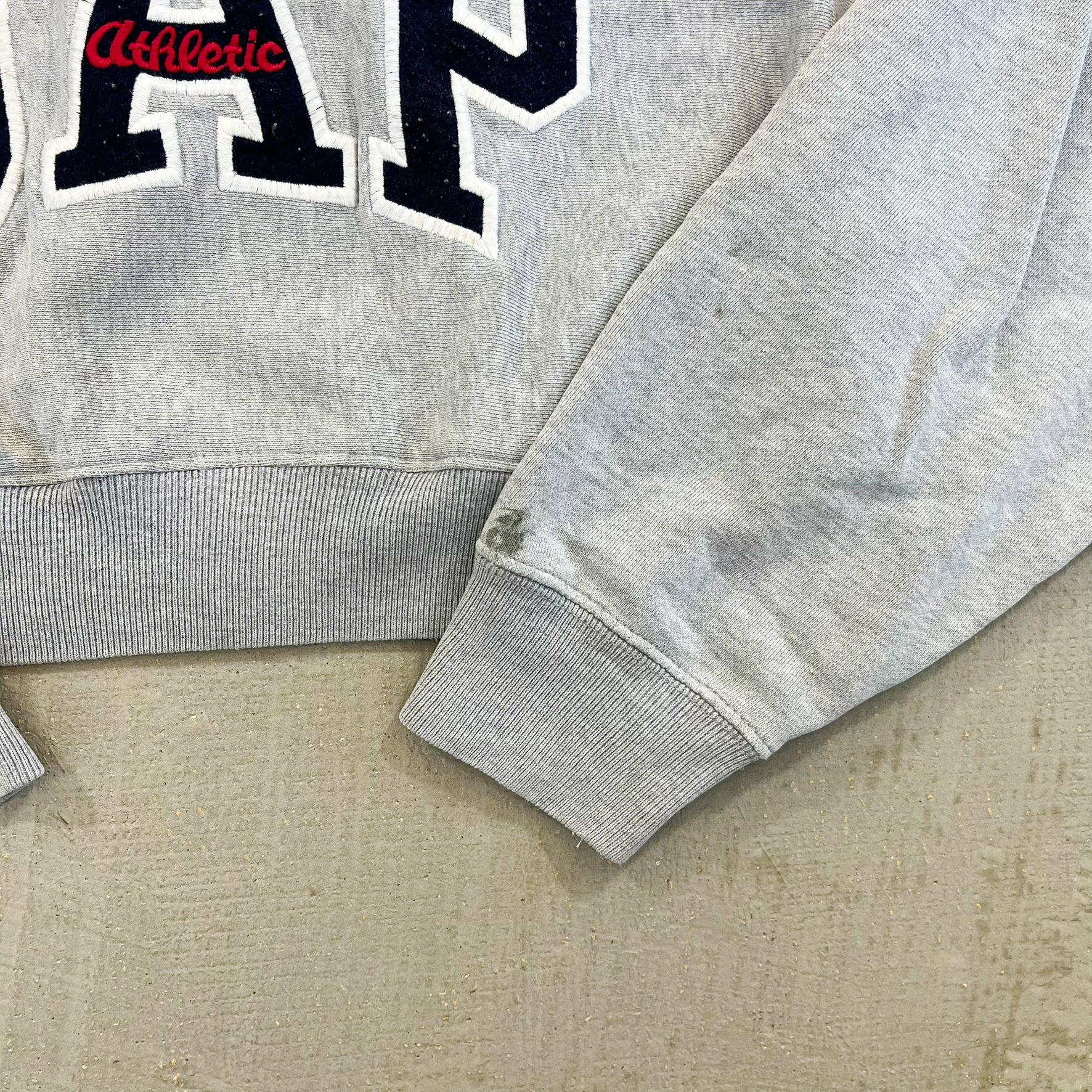 F- HOM Gap Athletic Puff Text Cropped Reworked Hoodie