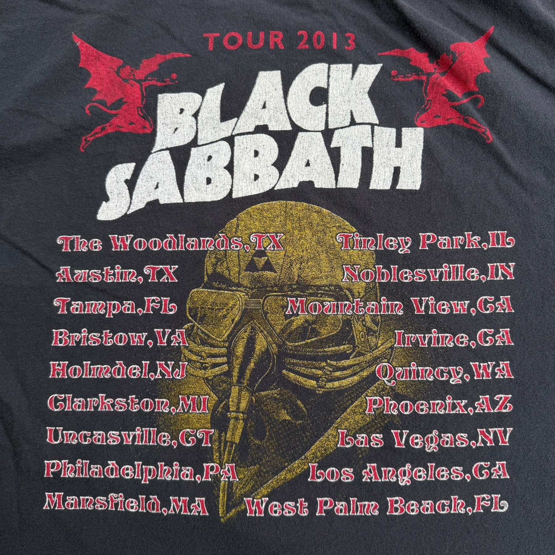 J- Vintage '13 Black Sabbath Reunion Tour Graphic Tee - XL