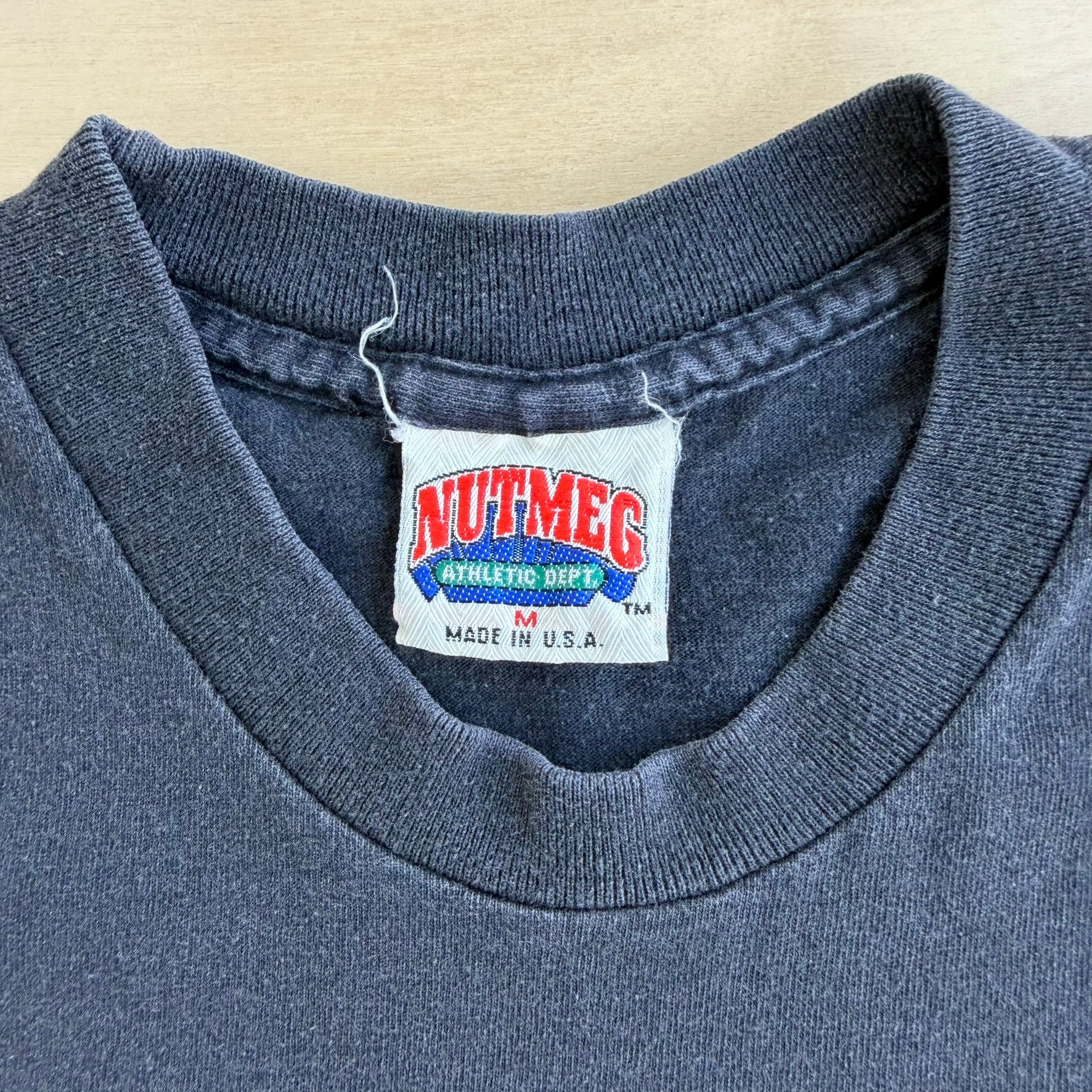 J- Vintage '91 San Jose Sharks NHL Logo & Graphic Made In USA Single Stitch Tee - M