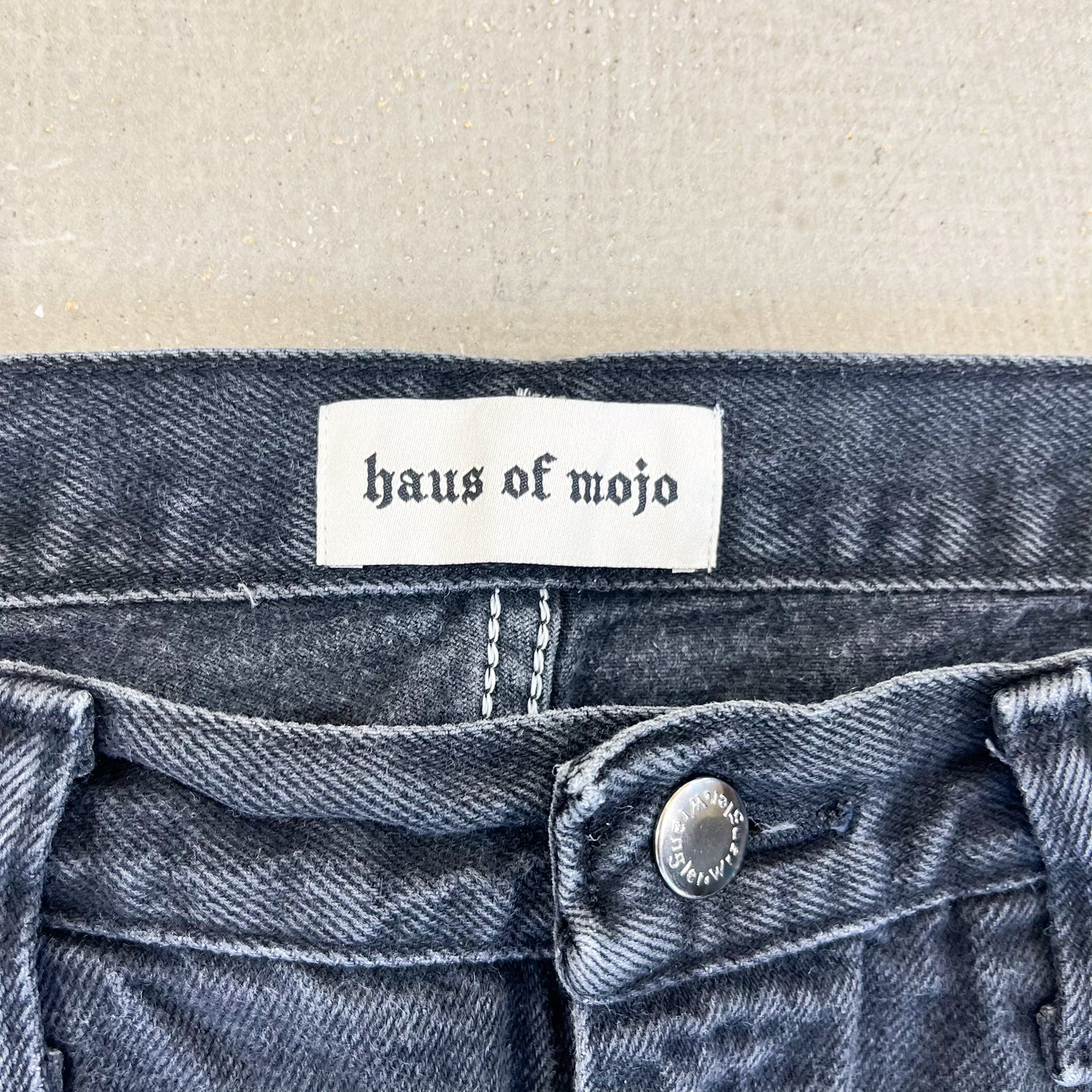 F- HOM Double Knees Wrangler Reworked Custom Jeans