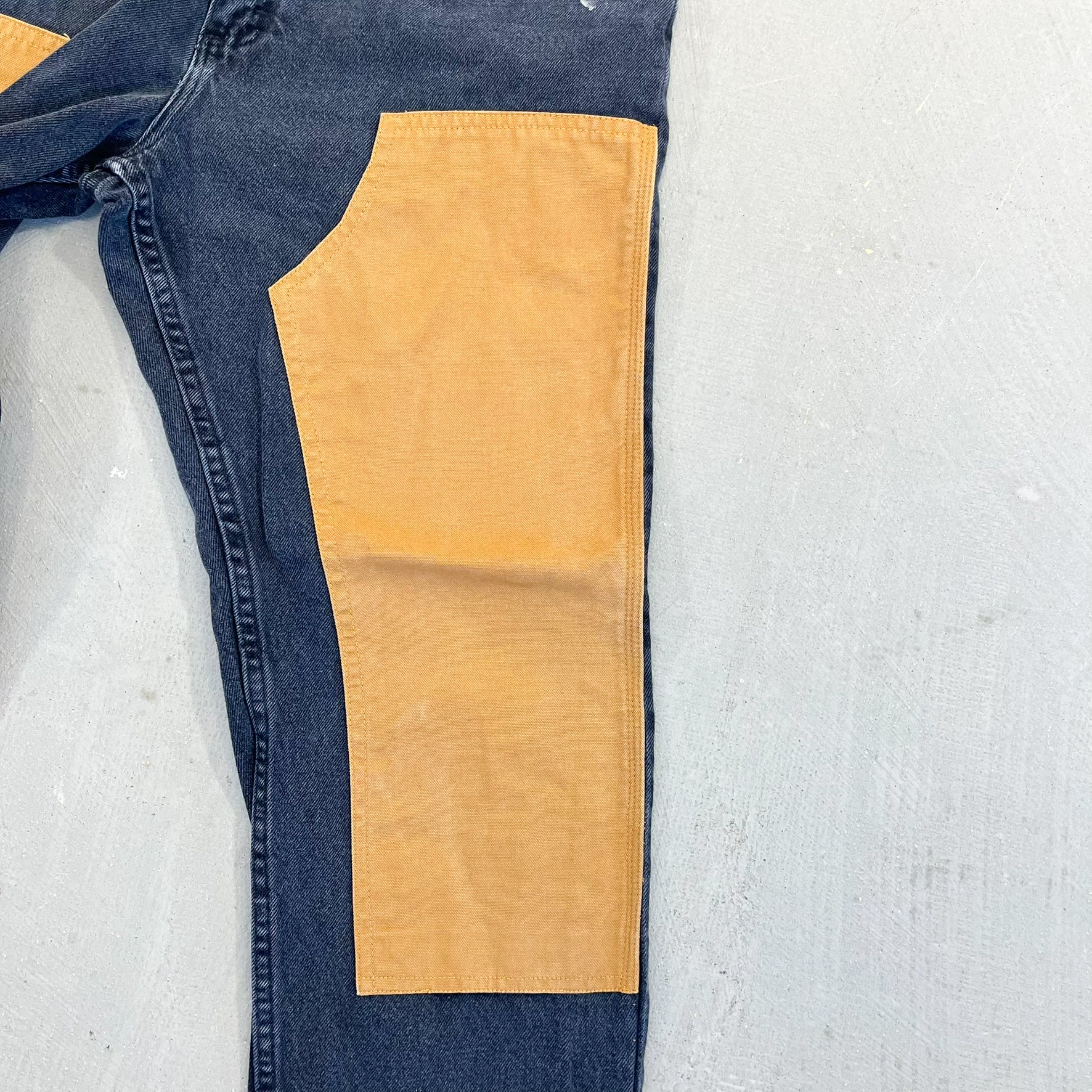 F- HOM Double Knees Wrangler Reworked Custom Jeans