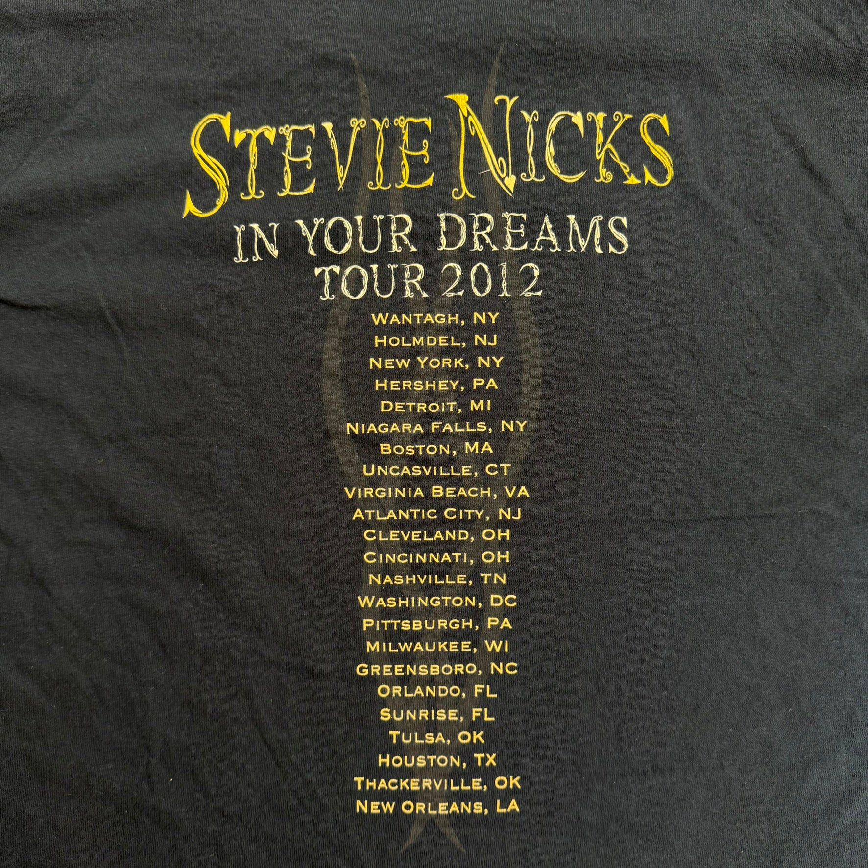 J- Vintage '12 Stevie Nicks In Your Dreams Tour Picture Tee - M
