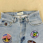 F- HOM Tommy Hilfiger Patches Reworked Custom Jeans