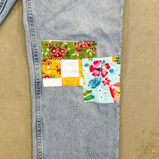 F- HOM Tommy Hilfiger Patches Reworked Custom Jeans