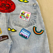 F- HOM Tommy Hilfiger Patches Reworked Custom Jeans