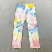 F- HOM Levi's 501 '93 Tie Dye Reworked Custom Jeans