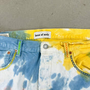 F- HOM Levi's 501 '93 Tie Dye Reworked Custom Jeans