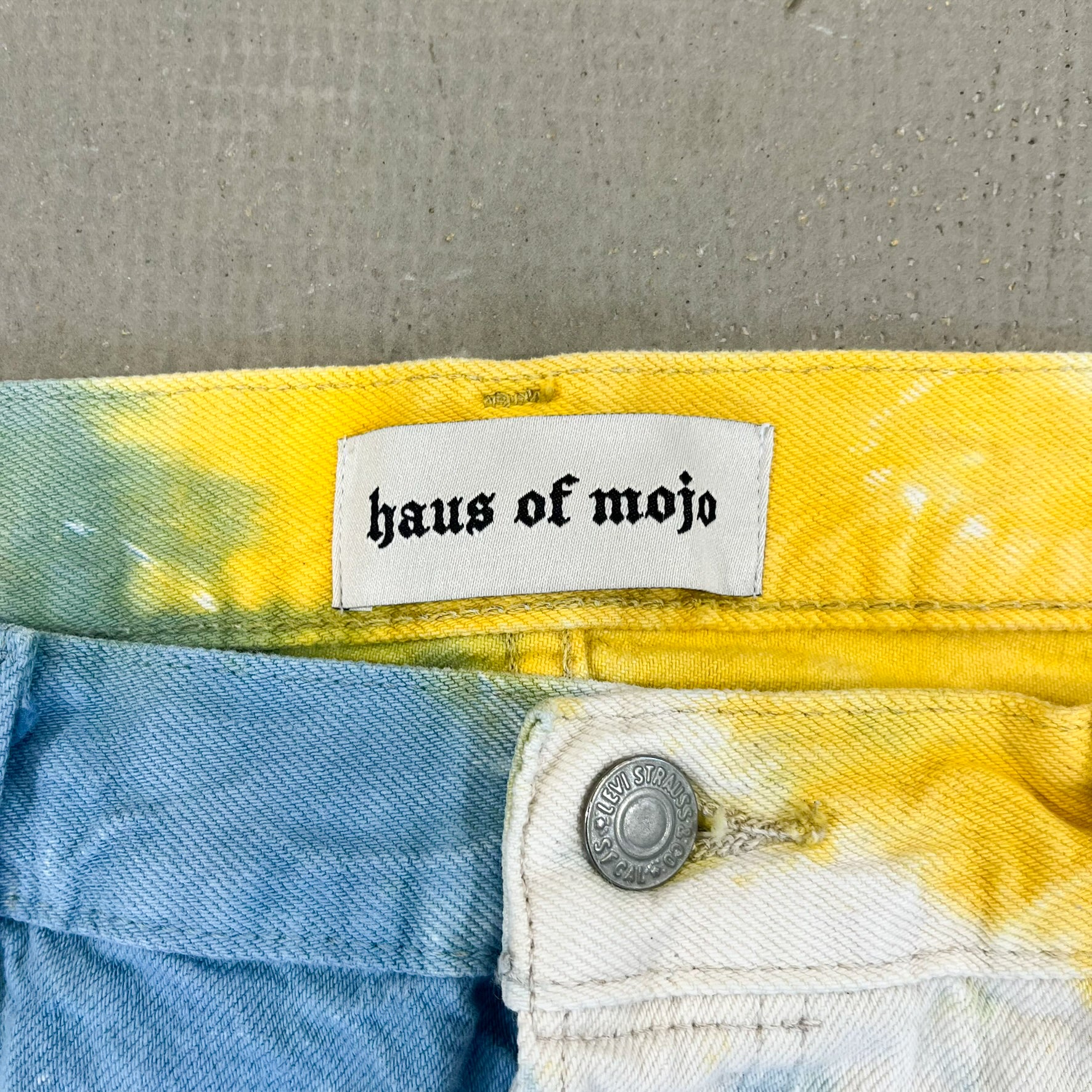 F- HOM Levi's 501 '93 Tie Dye Reworked Custom Jeans
