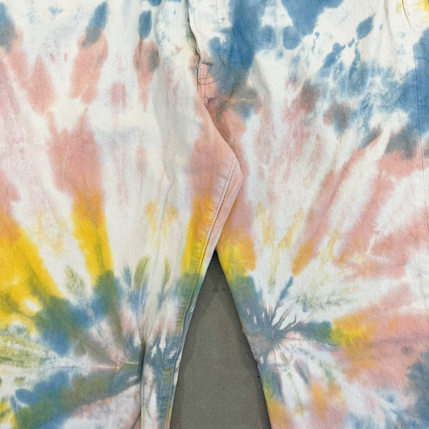 F- HOM Levi's 501 '93 Tie Dye Reworked Custom Jeans