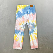 F- HOM Levi's 501 '93 Tie Dye Reworked Custom Jeans