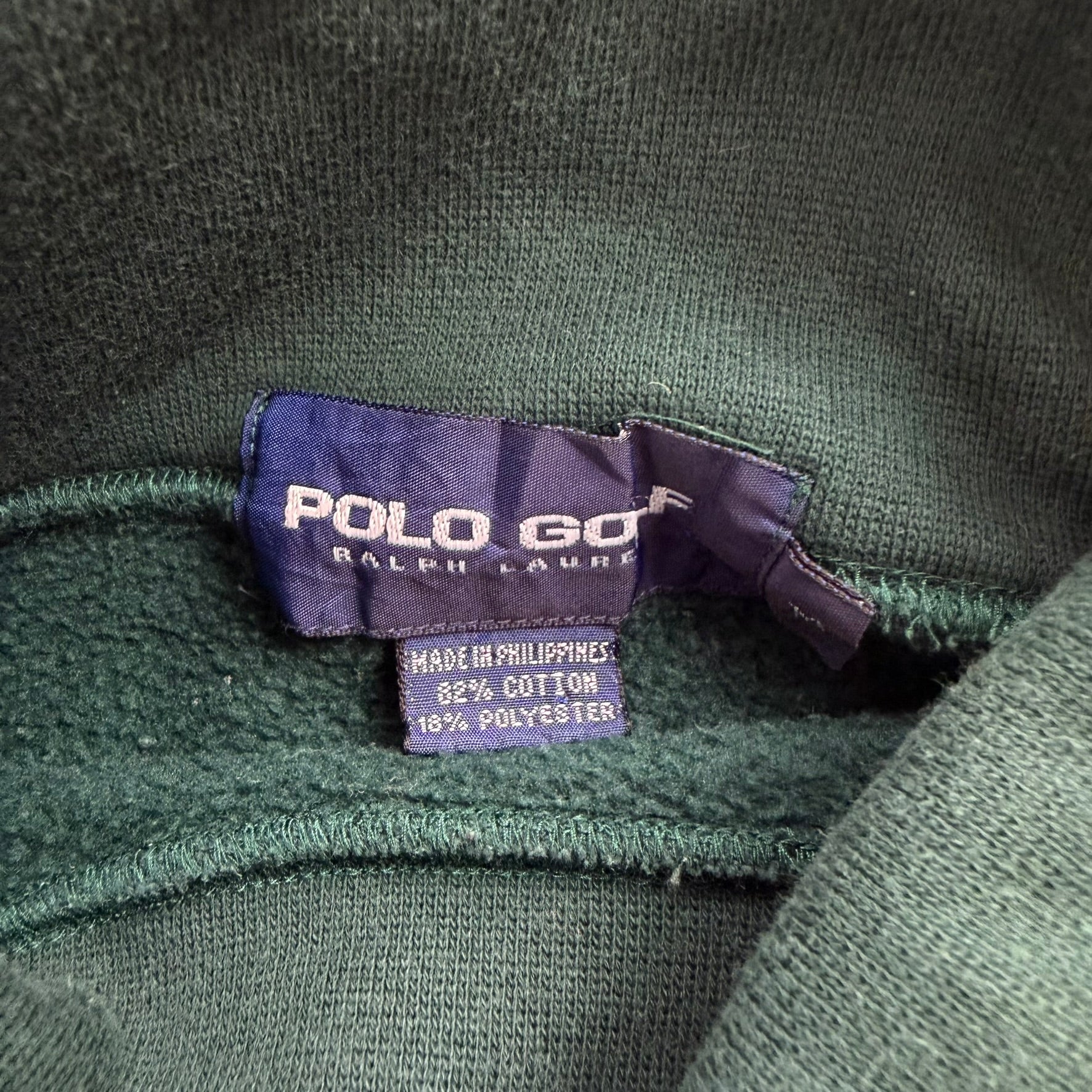 J- Vintage Polo Ralph Lauren Golf Embroidered Logo Turtle Crewneck - M