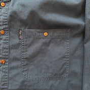J- Vintage 90s Chaps RL Pocket Navy Button Down Shirt - 16 34/35 (fits L)