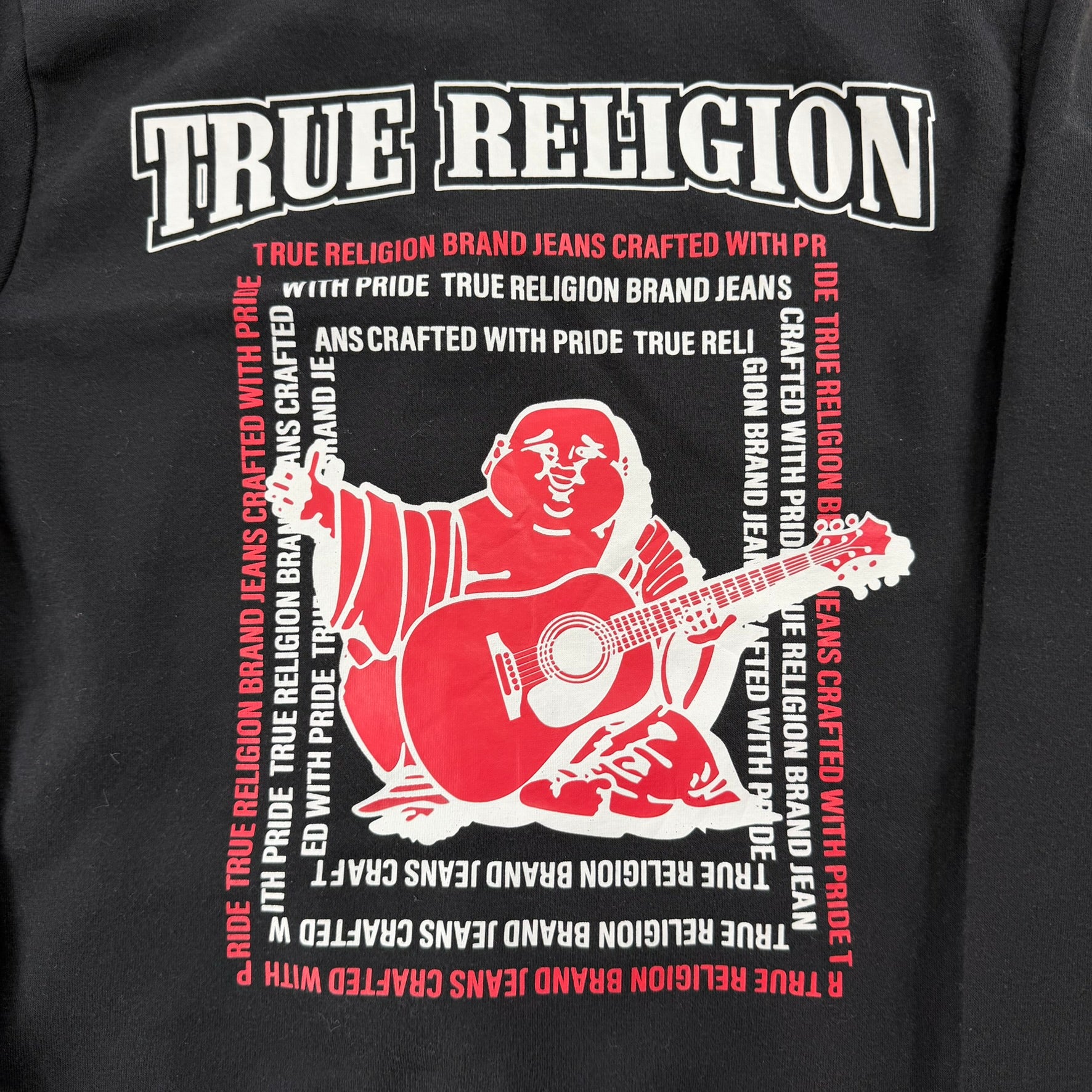J- Vintage True Religion Buddha Logo Zip Up Hoodie - S