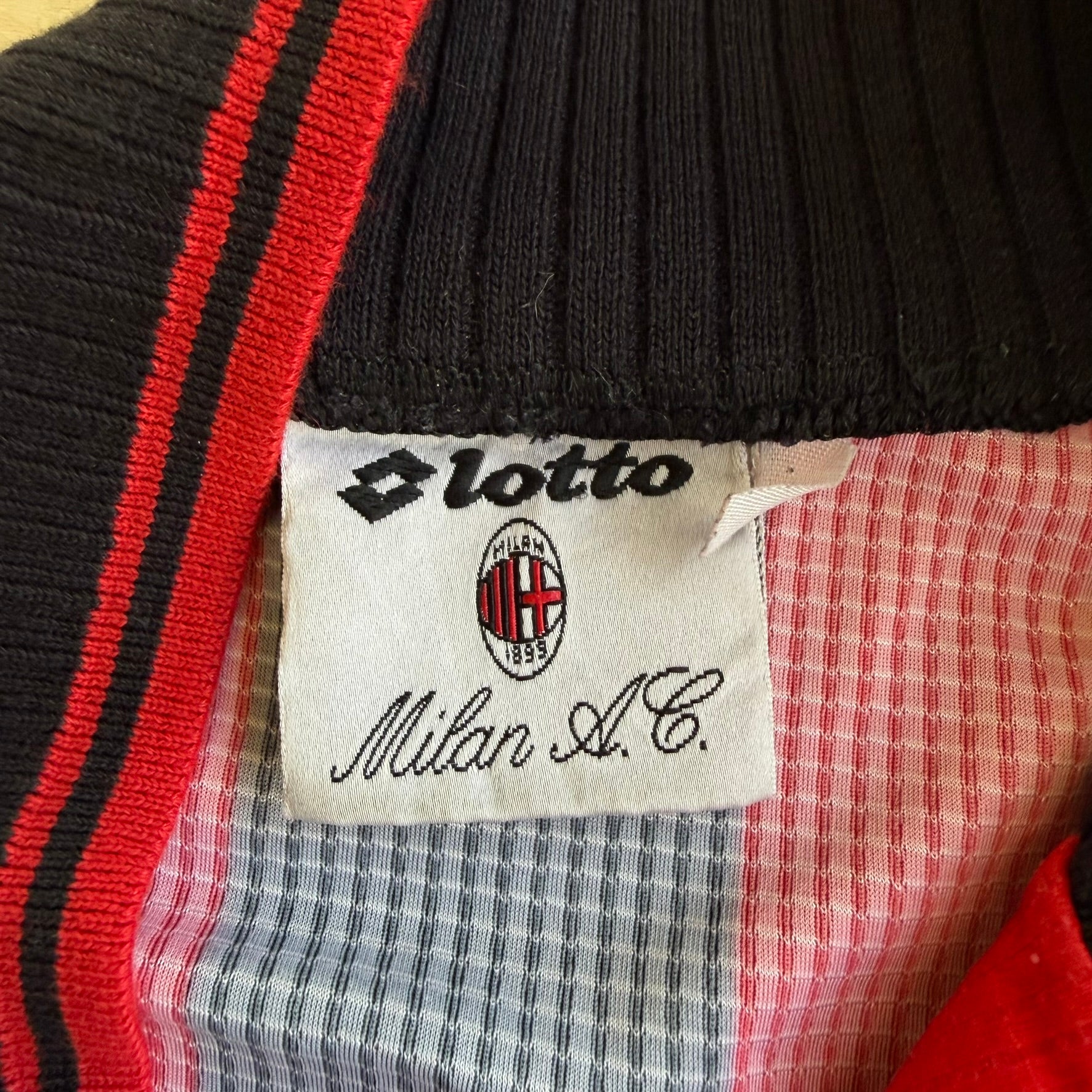 J- Vintage '97 AC Milan Football Club Made In Italy Soccer Jersey - XL