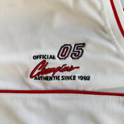J- Vintage 90s Fubu Champions 05 Embroidered Text Football Jersey - 2XL