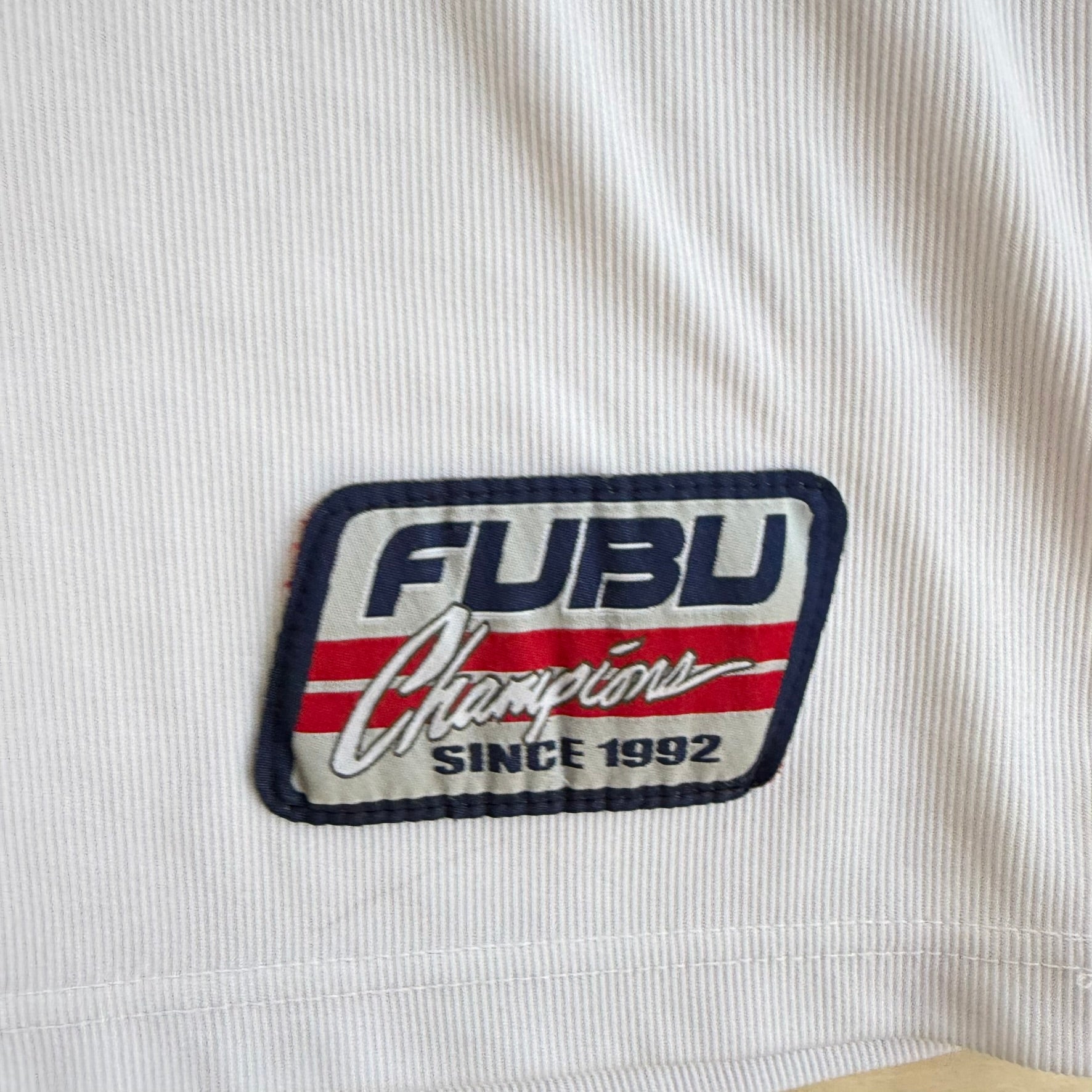 J- Vintage 90s Fubu Champions 05 Embroidered Text Football Jersey - 2XL