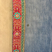 Load image into Gallery viewer, F- HOM Levi&#39;s 501 Hand Beaded Reworked Custom Jeans
