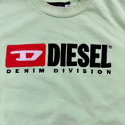 J- Vintage Diesel Denim Division Felt Embroidered Logo Crewneck - S