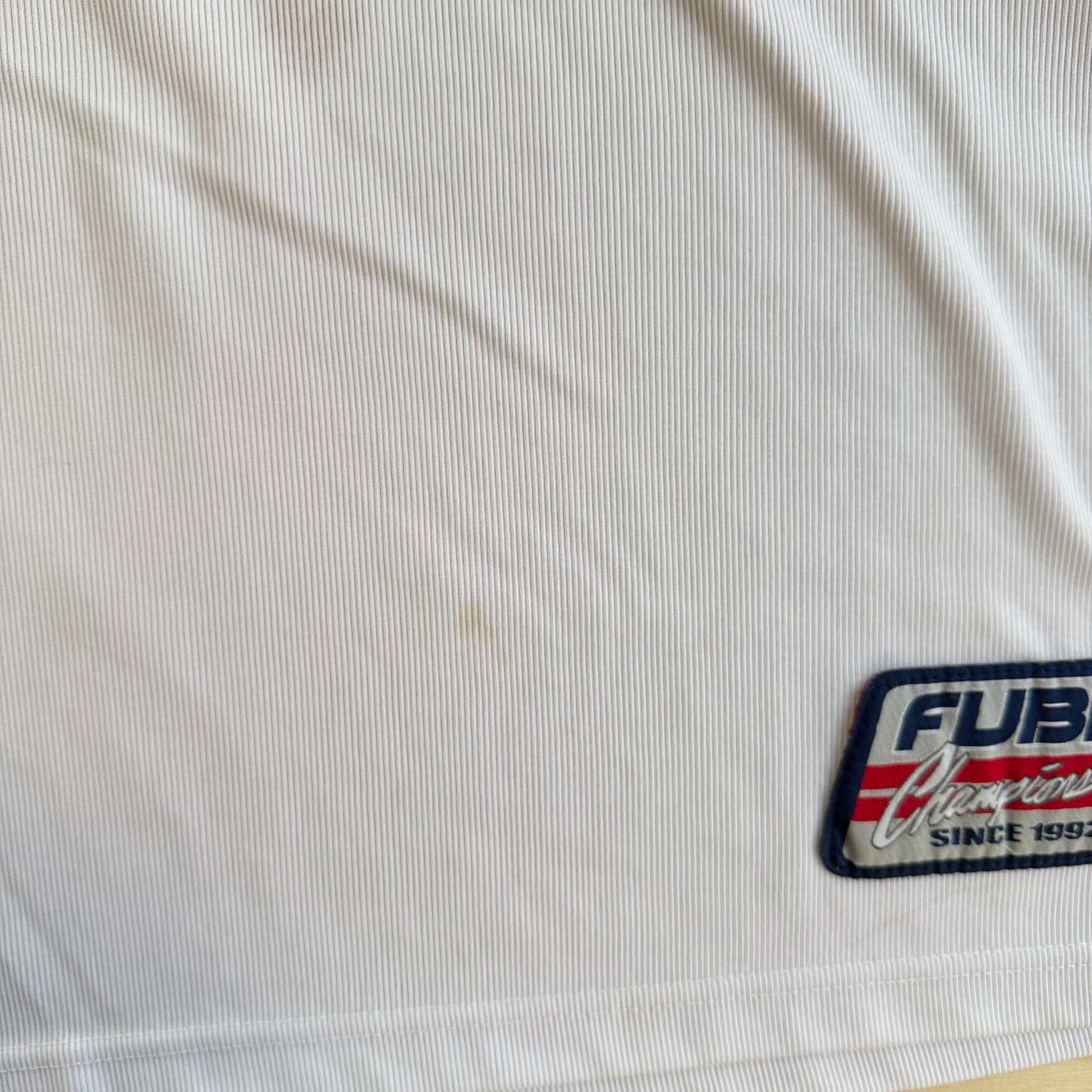 J- Vintage 90s Fubu Champions 05 Embroidered Text Football Jersey - 2XL
