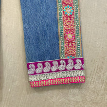 Load image into Gallery viewer, F- HOM Levi&#39;s 501 Hand Beaded Reworked Custom Jeans
