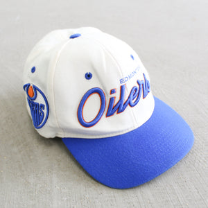 D- Vintage Edmonton Oilers NHL Zephyr Snapback Hat