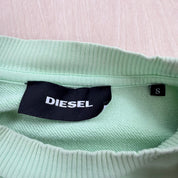 J- Vintage Diesel Denim Division Felt Embroidered Logo Crewneck - S