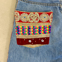 Load image into Gallery viewer, F- HOM Levi&#39;s 501 Hand Beaded Reworked Custom Jeans
