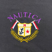 J- Vintage Nautica Embroidered Logo Made In USA Crewneck - XL