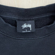 J- Vintage Stussy Cursive Text Logo Crewneck - L