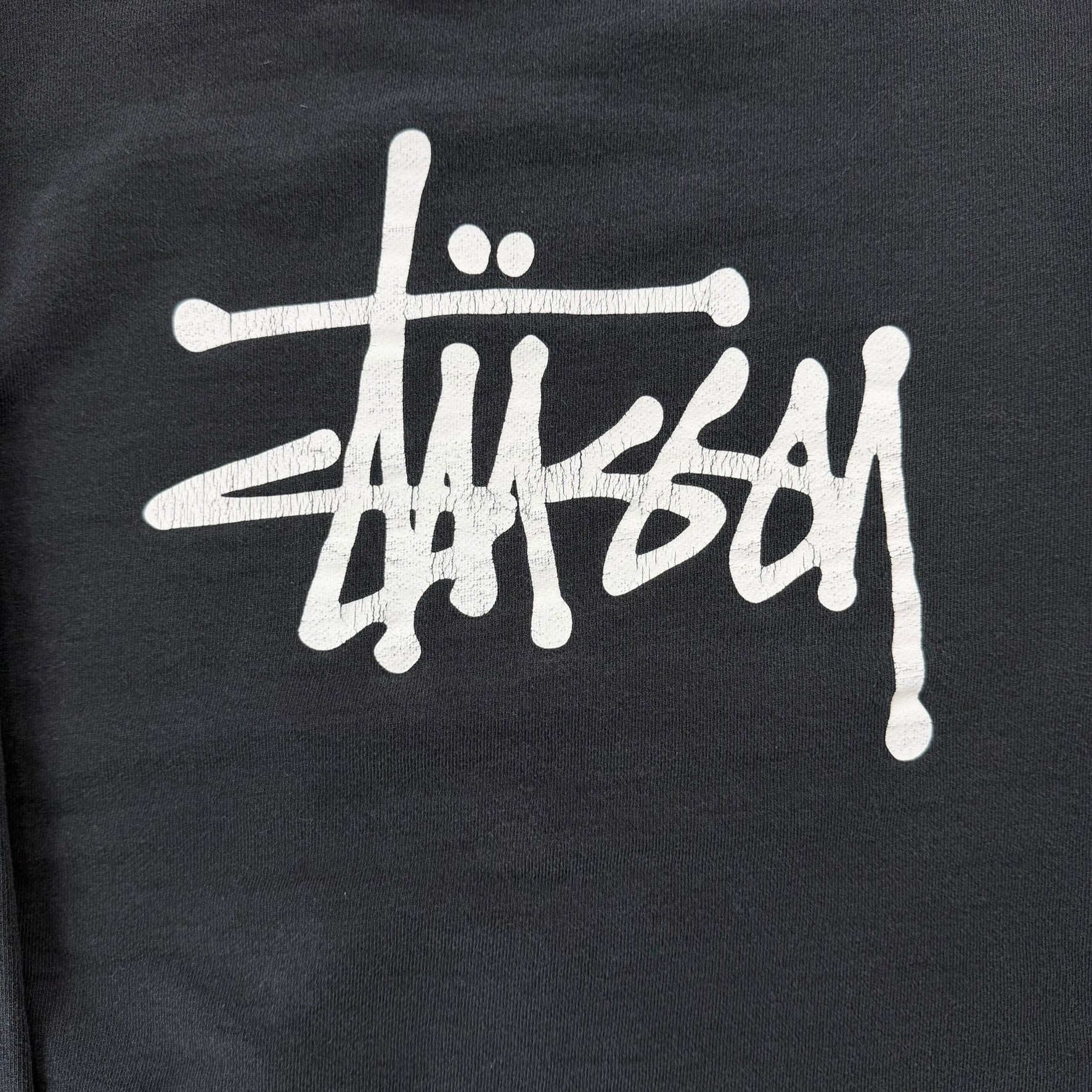 J- Vintage Stussy Cursive Text Logo Crewneck - L