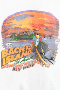 X - Vintage 98' Key West Florida Parrot Hanes Beefy Tee