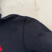 J- Vintage Polo Ralph Lauren Embroidered Logo Zip Up Hoodie - L