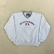 F- Vintage Disney Jerry Leigh Mickey & Minnie Embroidered Crewneck