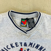 F- Vintage Disney Jerry Leigh Mickey & Minnie Embroidered Crewneck