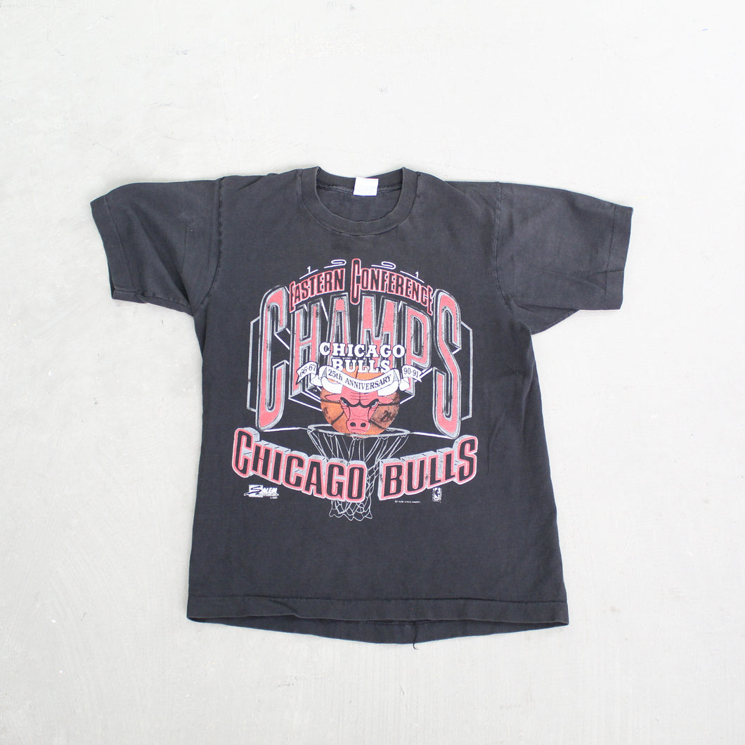 F- Vintage 1991 Chicago Bulls NBA Salem 25th Season Single Stitch Tee