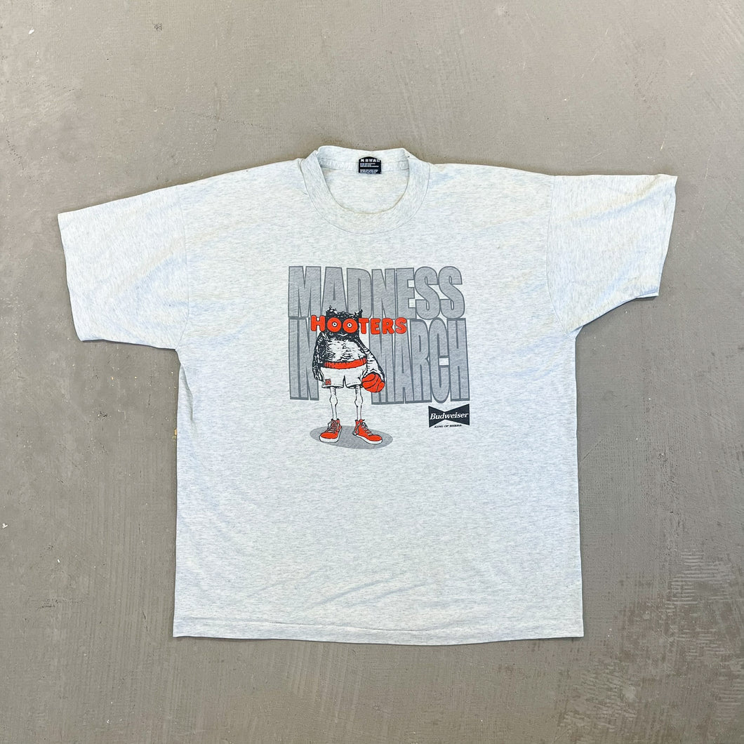 F- Vintage Hooters Budweiser's King Of Beers Single Stitch Tee