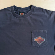 J- Vintage '10 Harley Davidson Mansfield Pa. Graphic Long Sleeve Tee - XL