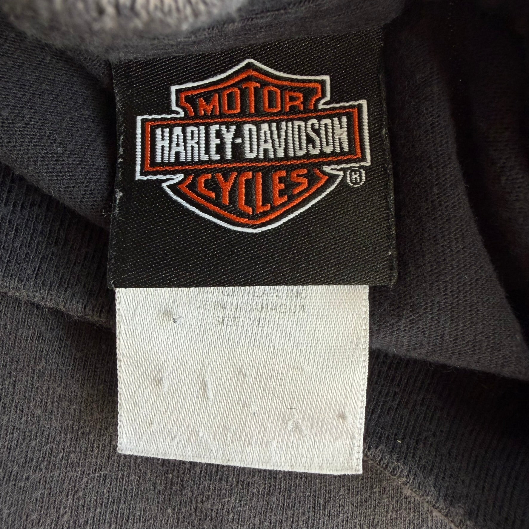 J- Vintage '10 Harley Davidson Mansfield Pa. Graphic Long Sleeve Tee - XL