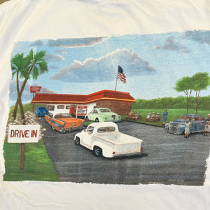 F- Vintage In N Out Burgers Drive through Hanes Beefy Tee