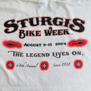 J- Vintage '04 Sturgis Black Hills Rally 64th Annual Bike Week Graphic Tee - XL