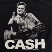 J- Vintage '12 Johnny Cash Flipping The Bird Picture Zion Rootswear Tee - L