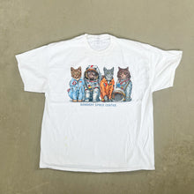 Load image into Gallery viewer, F- Vintage Kennedy Space Center Astronaut Cats Graphic Tee
