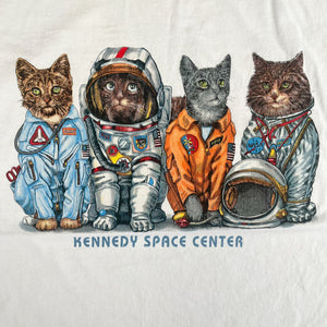 F- Vintage Kennedy Space Center Astronaut Cats Graphic Tee