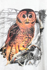 X - Vintage Spotted Owl Graphic Tee