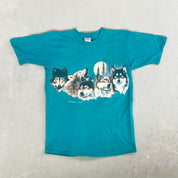 F- Vintage '92 Montreal Wolves & Moon Graphic Tee