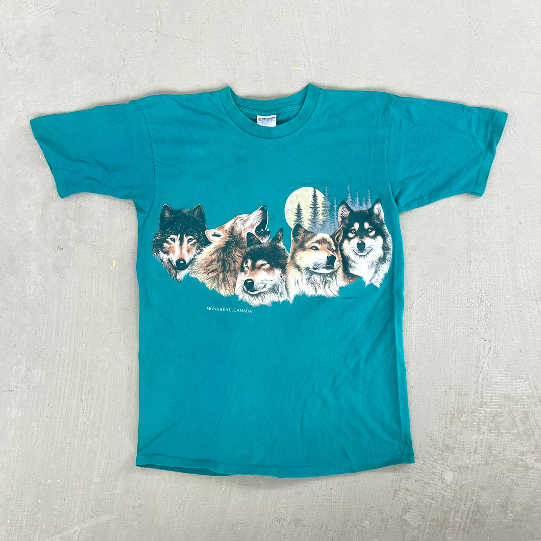 F- Vintage '92 Montreal Wolves & Moon Graphic Tee