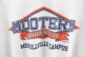 X - Vintage Hooters University Merrillville Campus Hanes Heavyweight Tee
