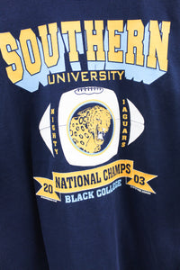 X - Vintage 2003 Southern University Black College National Champ Football tee