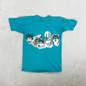 F- Vintage '92 Montreal Wolves & Moon Graphic Tee