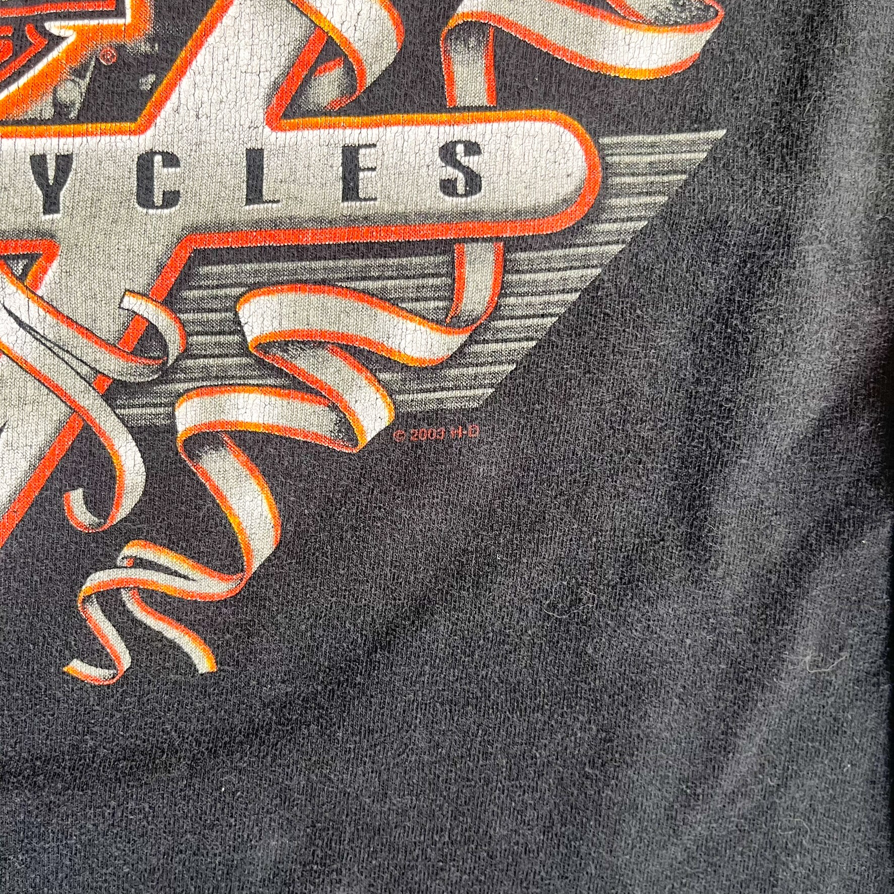 F- Vintage '03 Harley Davidson Quebec Canada Long Sleeve Tee